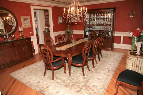 Formal dining room filled with elegance and splendor...